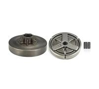 BTFWM Clutch Drum+Clutch Cover+Needle Bearing 4500 5200 5800 45cc 52cc 58cc Chainsaw Replacement Parts Lawn Mower Clutch(3pcs Set)