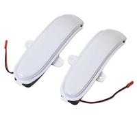 BTFWM Dynamic Indicator Blinker LED Turn Signal Side Mirror Light, for Mercedes-Benz, C Class W203 W211 S203 CL203 2001-2007(Yellow) Side Mirror Turn Signal Light(White)