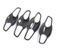 BTFWM for Civic, 8 2006-2011 Carbon Fiber Car Door Handle Cover Catch Cap Stickers Overlays Protection Car Exterior Door Handle Cover(Black Bowl 4 Door)