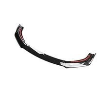 BTFWM For Civic, X FC FK 10th Gen 4 Door Sedan 2016-2020 Car Front Bumper Spoiler Lip Lower Splitter Guard Blade Auto Kit Spoiler Front Bumper Splitter(BLACK Carbon Black)