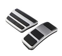 BTFWM For Fiesta, MK8 2013-2023, for Ecosport, 2012-2023 2019-2023 Stainless Steel Car Pedal Pads Cover MT AT Foot Car Pedal Cover Protector(Black AT)