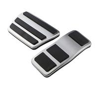 BTFWM For Ford, for Fiesta, MK7 2007-2012 Stainless Steel Car Pedal Pads Cover MT AT Foot Car Pedal Cover Protector(Black AT)