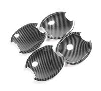 BTFWM for Ford, for Focus, MK3 Mk2 Hatchback Escape Kuga Carbon Fiber Car Door Handle Cover Protection Catch Cap Sticker Car Exterior Door Handle Cover(Black Bowl 4 Door)