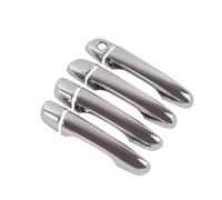 BTFWM for Hyundai, Creta, for, Ix25 2015 2016 2017 2018 2019 Chrome Carbon Fiber Door Handle Cover Molding Catch Garnish Overlay Cap Car Exterior Door Handle Cover(Silver Handle)