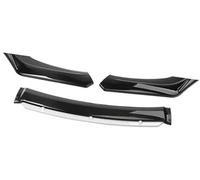 BTFWM For Mazda, Car Front Bumper Lip Spoiler Body Kit Decorative Bumper Canard Lip Splitter Sedan Width Below 176cm Spoiler Front Bumper Splitter(BLACK Bright Black White)