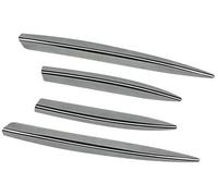 BTFWM For Mercedes-Benz, A Class W177 A200 A35, for AMG 2023+ Car Front Bumpers Lip Air Vent Spoiler Canards Splitter ABS Spoiler Front Bumper Splitter(BLACK Silver)
