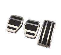 BTFWM For Peugeot, 508 2008, for Citroen, C5 C6 Car Styling Accessories Metal Non-slip Brake Gas Clutch Fuel Accelerator LHD Foot Pedal Cover Car Pedal Cover Protector(Black AT)