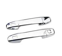 BTFWM for Toyota, CHR C-HR 2016-2020 Chrome Carbon Car Exterior Door Handles Covers Bowls Catch Cap Stickers Car Exterior Door Handle Cover(Silver with Smart)
