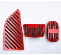 BTFWM For Toyota, for Corolla, E210 12th 2019 2020 2021 2022 Car Pedals Pads Accelerator Fuel Brake Footrest Pedal Plate Covers Accessories Foot Cover Car Pedal Cover Protector(Black AT 3PCS RED)