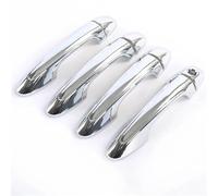BTFWM for Toyota, Vios/Yaris 3rd Generation XP150 2013-2021 Chrome/Carbon LHD Car Door Handle Cover Protection Stickers Car Exterior Door Handle Cover(Silver No Smart)