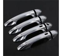 BTFWM for Toyota, Vios/Yaris 3rd Generation XP150 2013-2021 Chrome/Carbon LHD Car Door Handle Cover Protection Stickers Car Exterior Door Handle Cover(Silver Smart)