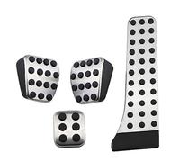 BTFWM For, W124 W202 W203 W140 W208 W210 W211 W220 R170 R171 R-Class Car Gas Brake Clutch Pedal Pad Cover Accessories Foot Car Pedal Cover Protector(Black MT WITH REST)