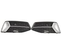 BTFWM Front Bumper Fog Light Cover Grille Set Abs Black Silver, for Sedan 2019 2023 Standard Base Model 4K0807647 4K0807648 Bumper Grille Insert