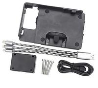 BTFWM GPS Moto Phone Mount, for BMW, for R1200RT 2009-2019 Motorcycle Navigation Bracket Navigator USB Charging Holder Motorcycle Handlebar Phone Mount Holder(BLACK Mobile phone holder)