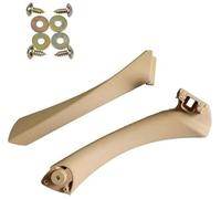 BTFWM Inner Door Handle Panel, for BMW, E90 E91, for, 3-Series Sedan Pull Trim Cover Black Beige 51417230849 51416971289 51416971291 Car Interior Door Pull Handle(Beige-2pcs-Right)