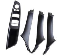 BTFWM Left Hand Drive LHD, for BMW, 5 Series F10 F11 Gray Beige Black Car Interior Inner Door Handle Panel Pull Trim Cover 51417225858 51417225852 Car Interior Door Pull Handle(Black-4Pcs)