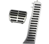 BTFWM LHD Car Pedals, for VW, for Tiguan, 2009-2016 Stainless Steel AT MT Brake Pedal Cover Rest Pedale Pad Accessories Car Pedal Cover Set(BLACK AT Without Rest)