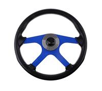 BTFWM Marine Boat Steering Wheel With 3/4inch Tapered Key Adapter 4 Spoke Non-directional Vessels Yacht Boat Rudder Replacement