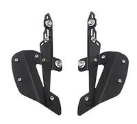 BTFWM Motorcycle Rearview Mirrors + Windshield Bracket, for YAMAHA, NMAX 155 125 Motorcycle Riding Wind Screen(B)