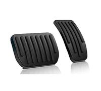 BTFWM Non-Slip Aluminum Accelerator Brake Foot Rest Pedal Pads Covers Set, for Tesla, Model 3 Y 2016-2022 2023 Car Accessories Cover Car Pedal Cover Protector(Black RED)