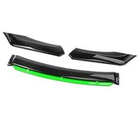 BTFWM Protector Car Front Bumper Lip Spoiler Body Kit Decorative Strip Bumper Canard Lip Splitter Sedan Width Below 176cm Spoiler Front Bumper Splitter(BLACK BLACK GREEN)