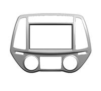 BTFWM Radio CD DVD Audio Panel Dash Mount Trim Refitting Kit Fascia Face Surround Frame Bezel Double Din, for Hyundai, I-20 I20 I 20 Car Dashboard Radio Panel(Auto AC,173X98 mm)