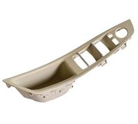 BTFWM Red Brown LHD Car Interior Door Handle, for BMW, 5 Serie F10 F11 520d 525d 530d 535i Inner Panel Pull Trim Cover 51417225854 Car Interior Door Pull Handle(Beige-White-Panel)