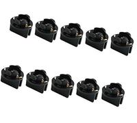 BTFWM Sourcingmap 10pcs Car DC 12V T10 Wedge Twist Lock Base Socket Light Bulb Holder Headlight Bracket