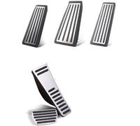 BTFWM Stainless Steel Car Accelerator Pedal Brake Pedals Footrest Pad Cover, for VOLVO, XC90 XC60 S90 V90 2017 2018 2019 2020 2021 Foot Car Pedal Cover Protector(Black XC60 2018-2021 1PCS)
