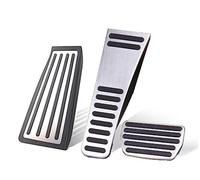 BTFWM Stainless Steel Car Accelerator Pedal Brake Pedals Footrest Pad Cover, for VOLVO, XC90 XC60 S90 V90 2017 2018 2019 2020 2021 Foot Car Pedal Cover Protector(Black XC90 2018-2021 3PCS)