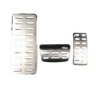 BTFWM Stainless Steel Car Pedal Cover Pad, for Kia, K2 Rio SOUL Ray Venga KX3, for Hyundai, Verna Solaris I20 IX20 IX25 HB20 Creta Car Pedal Cover Protector(Black FOR AT 3PCS)