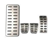 BTFWM Stainless Steel Car Pedal Cover Pad, for Kia, K2 Rio SOUL Ray Venga KX3, for Hyundai, Verna Solaris I20 IX20 IX25 HB20 Creta Car Pedal Cover Protector(Black FOR MT 4PCS)