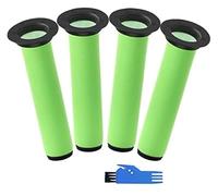 BTFWM Vacuum Filter Kit, Replacement Washable Dirt Bin Stick Filter, for Gtech, for Air Ram MK2 K9 Cordless Vacuum Cleaner Filters, Accessoties 4 Dirt Bin Stick Filter 1 Cleaning Brush 1 Rag