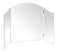 BTFY Beautify Makeup Mirror, Large Dressing Table Bevelled Beauty Mirror, Tri-Fold Adjustable Vanity Mirror, Free-Standing Tabletop
