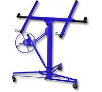 BTGGG 11FT Heavy Duty Plasterboard Lifter Drywall Lifter Plaster board Lifter Panel Hoist Jack Tool Lifter Construction Tool, Blue