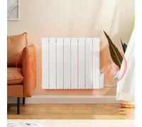 BTGGG 1200W Electric Oil Filled Radiators Wall Mounted Electric Heater 8 Fins Energy Efficient Electric Radiators with 7 Days/24H Timer and Thermostat,LED Display & Safe Lock for Home Use