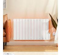 BTGGG 2000W Electric Oil Filled Radiator Wall Mounted with Timer,White | 12 Fin Energy Efficient Electric Radiator Wall Mounted with 7 Days/24H Timer and Thermostat & LED Display,Safe Lock for Home