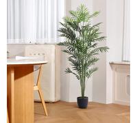 BTGGG Decorative Artificial Plant 160cm Fake Palm Tree Indoor Outdoor Faux Decoration Plant with 5 branches in Pot for Gaden Home Office Decoration