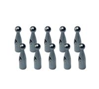 Btgghytr 10pcs Metal Ends for 4mm Umbrella Maintenance Umbrella Bone Covers Tail Head Beads Rust Resistant Tail Beads