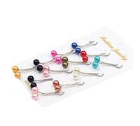 Btgghytr 12Pcs/Pack Women Scarves Hijab Stainless Steel Clips Colored Hair Styling Clips for Women and Girls