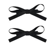 Btgghytr 2PCS Delicate Bow Ribbon Y2K-Style Side Clip Bow Hair Clip Sweet Girls Fairy Bow-Style Ribbon Hair Styling Clips for Women and Girls