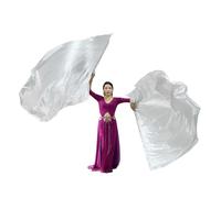 Btgghytr 2Pcs Worship Wing Flags Praise Dance Flags with Scalable Rods for Churches Dance Banners Easy
