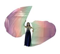 Btgghytr 2Pcs Worship Wing Flags Praise Dance Flags with Scalable Rods for Churches Dance Banners Easy
