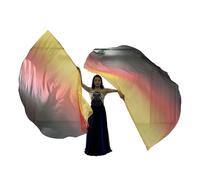 Btgghytr 2Pcs Worship Wing Flags Praise Dance Flags with Scalable Rods for Churches Dance Banners Easy