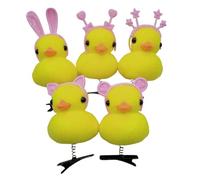 Btgghytr 3D Cartoon Duck Hairclip for Carnivals Party Hair Pin Women Animal Spring Hair Clip Kids Dress Up Hair Hair Styling Clips for Women and Girls