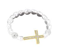 Btgghytr Comfortable Expandable Religious Beaded Chain with Metallic Finish and Stylish Layering Potential for Adults Metal Religious Beaded