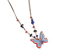 Btgghytr Exquisite Butterfly Inspired Necklace Blending Ethnic Charm | Adjustable Neckwear with Cultural Charm for Everyday Elegant Neckwear Styling and Modern Wardrobe