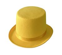 Btgghytr Fashion British Flat Top Hat for Magician Costume Performances Theatrical Plays Musicals Top Hats Adult Kids