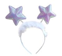 Btgghytr Headband for Women Girls Black and White Angel Halo Headband Complete Your Halloween Look Cute Hairband Hair Accessories