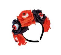 Btgghytr Headband for Women Girls Bloody Eyeball Dark Flower Headwear Party Halloween Bride Devil Eyeball Animation Hair Hoop for Live Show Role Play Cute Hairband Hair Accessories